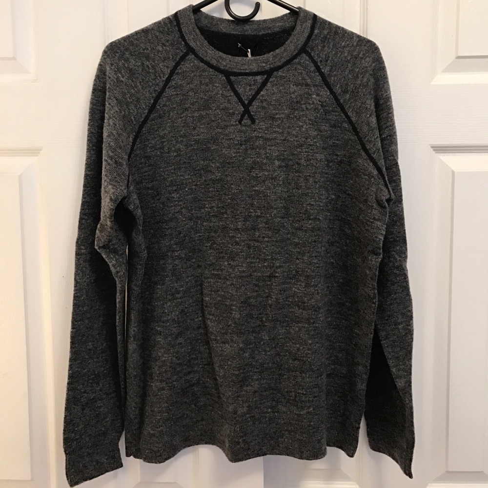 T by Alexander Wang gray wool sweater sz Small